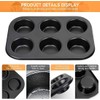 N.E.W 2 Pack Deep Sturdy Muffin Fairy Cake 6 Cup