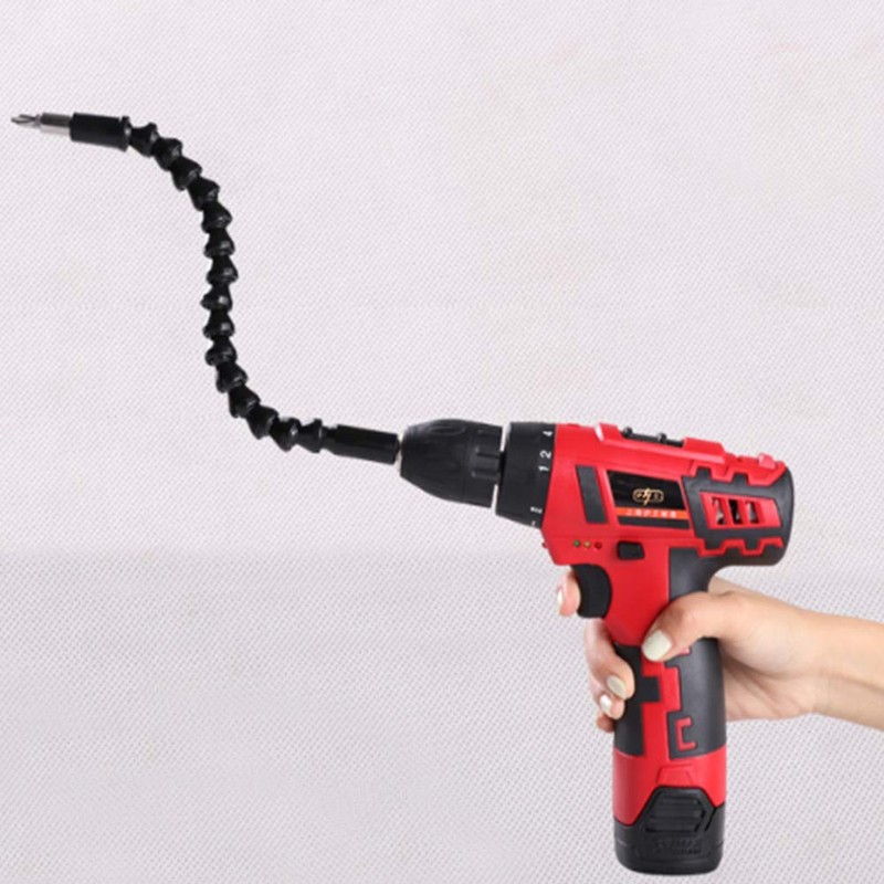 Flexible Drill Bit Extension Shaft, Tiberham 300mm Snake Drill Bit