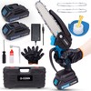 O-CONN Mini Chainsaw Cordless, 6-Inch Portable Handheld Chainsaw with Security