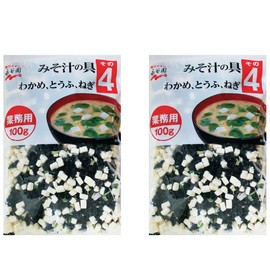 Japanese Miso Soup Ingredients 100g No.4 Set Of 2(Wakame Seaweed, Tofu, Green Onion) 200 servings