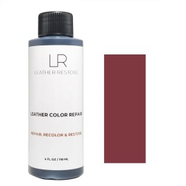 Leather Restore Burgundy Leather Color Repair 4 Oz Recolor Restorer Couch Furniture Car Vinyl