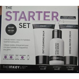 Inkey List Starter Set 3 Pcs Balm, Serum, & Cream Clean Hydrate Moisturize NEW