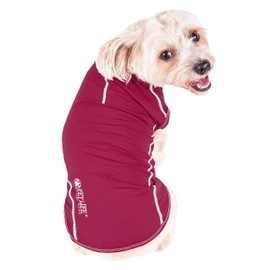 Pet Life ® Active 'Racerbark' 4-Way Stretch Performance Active Dog Tank Top T-Shirt