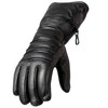 Hot Leathers Gauntlet Gloves with Quilted Lining (Black, Large)