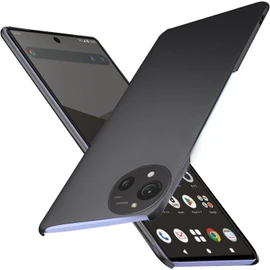 Ultra Thin AQUOS R10 SH-51F Case, AQUOSR9 SH-51E Case, Thin, AQUOS R10 A501SH SH-M31 Cover, PC Matte Texture, Ultra Lightweight, Anti-Yellowing Anti-Fingerprint, Scratch-Resistant, Good Texture, Full Protection, Ultra Abrasion Resistant, Shock Resistant, Compatible with AQUOSR10 Wireless Charging, Black