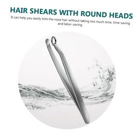 VICASKY Nasal Hair Clip Tool Durable Stainless Steel Nose Hair Clipper for Home Use Ergonomic Design Easy to Carry Gentle Trimming for Men and Women