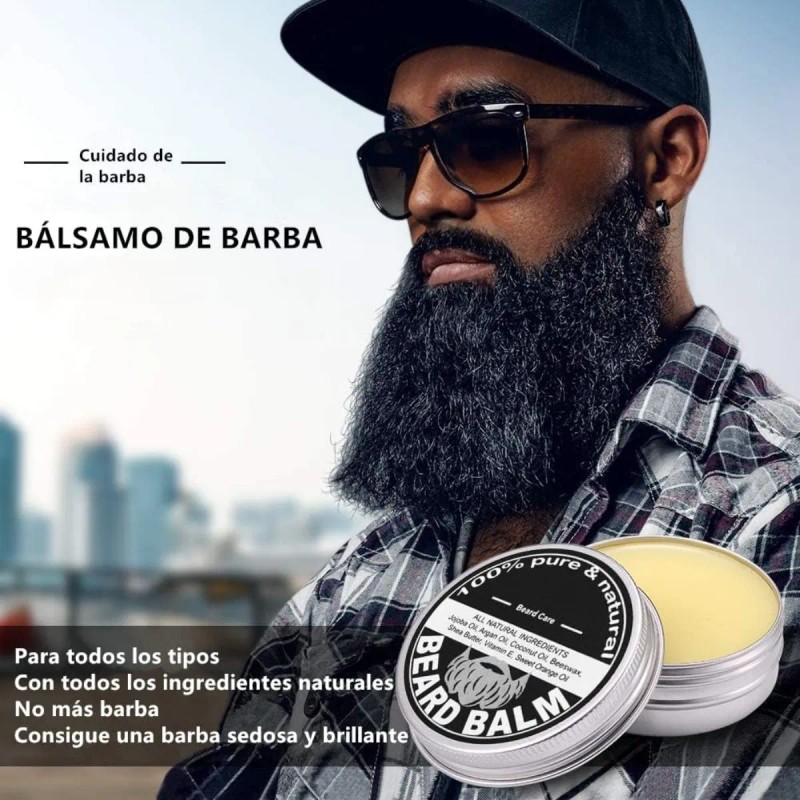 Kit Aseo Y Cuidado Barba Bigote Cuchillas Afeitado Men 9pcs