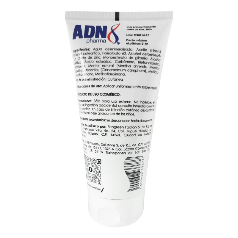 Kalamyn Loción Crema De Calamina 180 Ml Adn Cutánea Menta