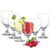 13.5OZ Water Goblets Set of 6, Clear Goblet Glasses Set