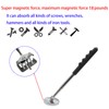 Qlvily Telescoping Magnetic Pickup Tool, Magnet Sweeper and Screws Parts