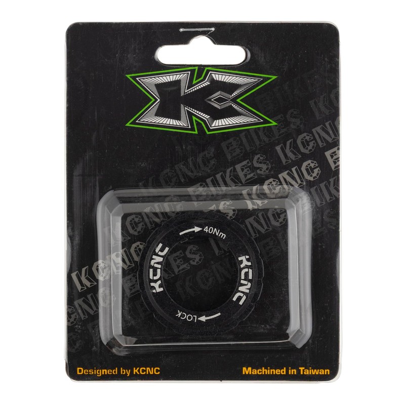 Kcnc Disc Brake Rotor Black One Size Lock Ring Shimano