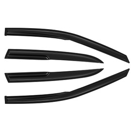 FINDAUTO Rain Guards ide Window Deflector 4-Pieces Set for 2005-2007 For Honda For Accord Dark Smoke