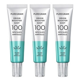 Puregram Origin Needle Booster Shot 100 Ampoules Large Capacity, 3 Pieces, 30ml / 퓨어그램 오리진 니들 부스터샷 100 앰플 대용량, 3개, 30ml