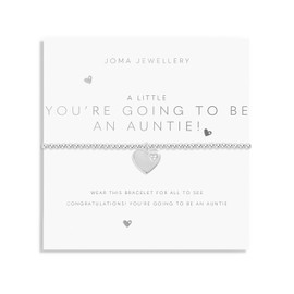 Joma Jewellery A LITTLE | YOU'RE GOING TO BE AN AUNTIE! | Silver Plated | Bracelet | 17.5cm stretch
