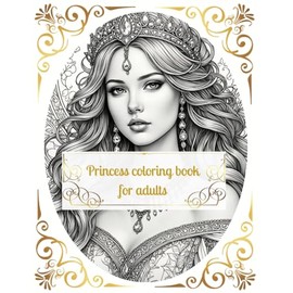 Princess Coloring Book for adults