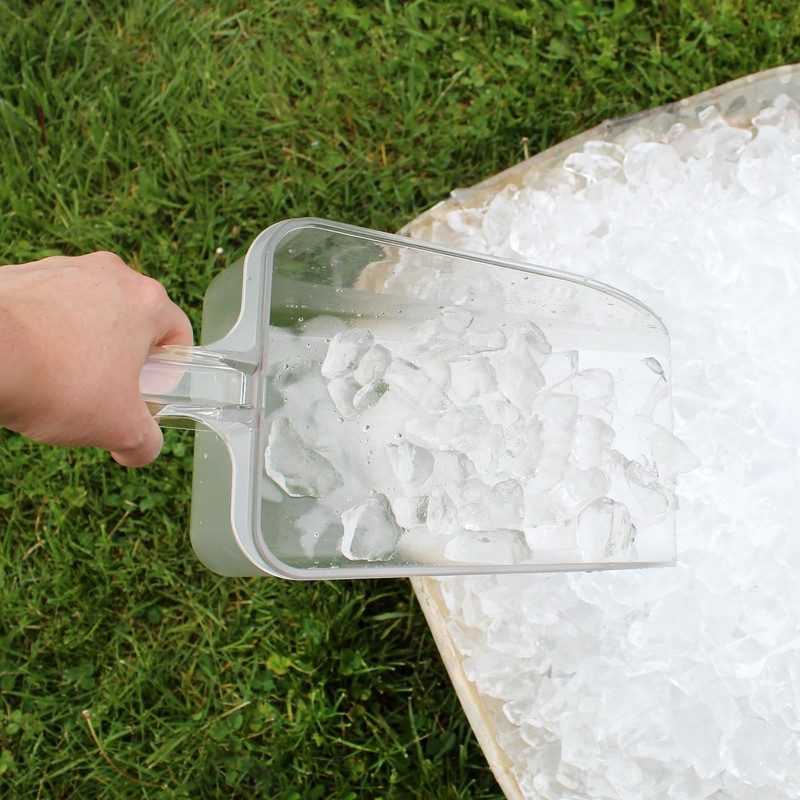 Darware Commercial Ice Scoop with Metal Holder, 7-Cup Capacity (58