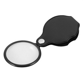 uxcell Pocket Folding 6X Magnifying Magnifier Glass Lens Loupe w Rotating Protective Holster