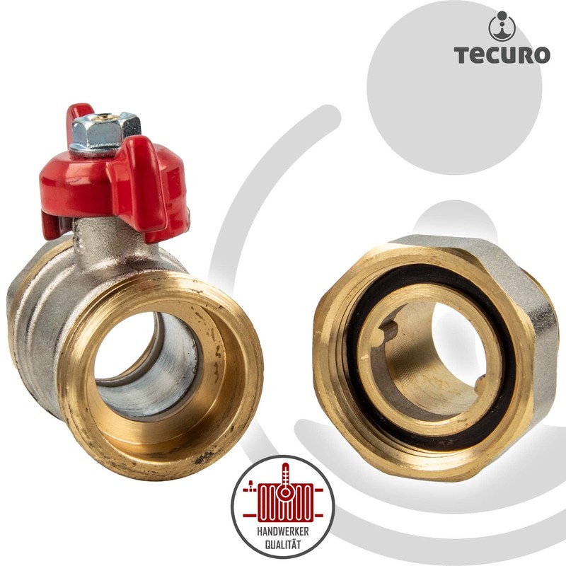 tecuro Ball Valve with Screw Connection G 1/2 Inch x