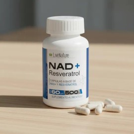 Nad + Resveratrol 2 Piezas 120 Caps Live Nature Antioxidante