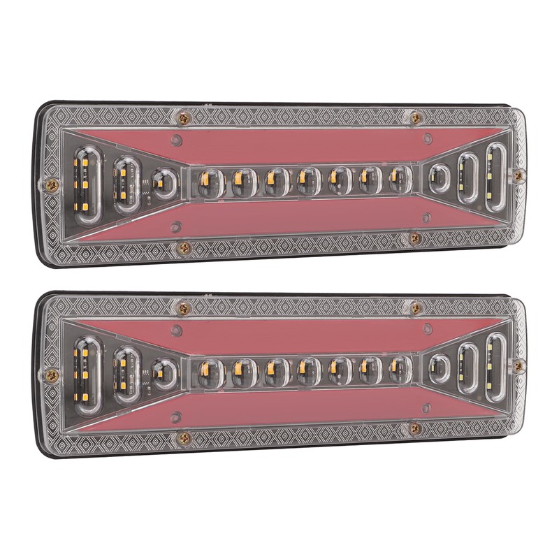 2 PCS Rear Tail Light Bar IP68 Waterproof 24V 50000H