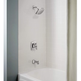 Moen Conway Chrome Posi-Temp Tub and Shower with Valve Included, 82922