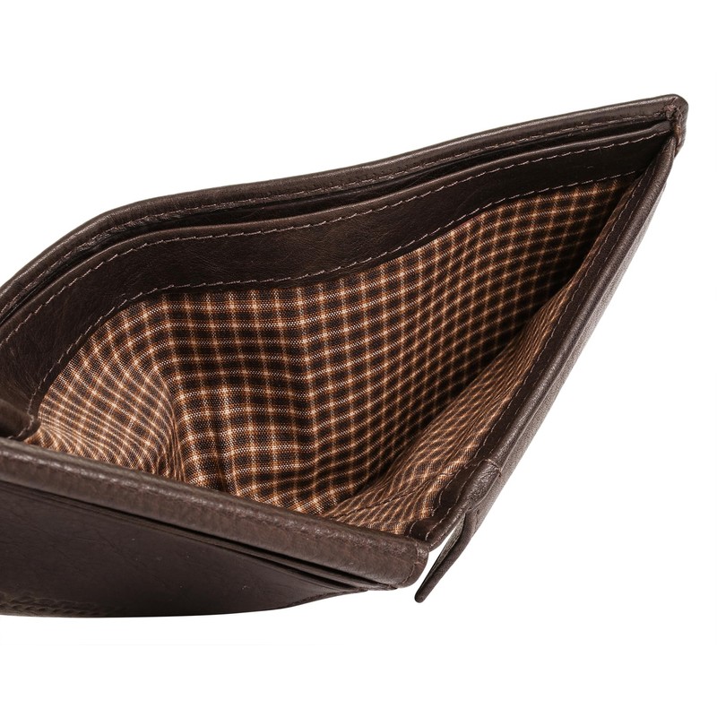 bruno banani Genuine Leather Men's Wallet - 022003, brown, rfid