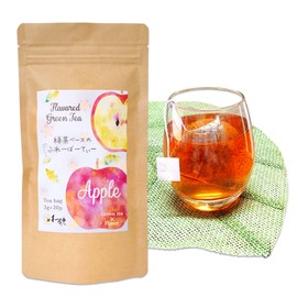 Flavored Tea Bag, Apple 0.8 oz (2 g) 20 p, Yawataya Chaho, Japanese Drinking, Green Tea, Flavor