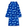 Playshoes Fleece Bathrobe, Unisex Children's Dressing Gown, Shark