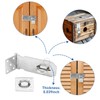SUS304 Stainless Steel Shed Lock Hasp Door Lock with Padlock,