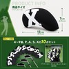 bookridge Iron Cover, Head Cover, Set of 10, Neoprene, Washable,