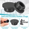 PATIKIL Silicone Rubber Plug, 14 Pcs Soft Flexible Solid Rubber