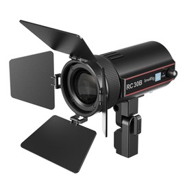 SMALLRIG RC 30B COB Video Light, 15°-60° Beam Angle Adjustable, 30W Bi-Color Video Light CCT 2700K-6500K, 10900 lux@1m, CRI 96+, TLCI 96+, Continuous Output Light for Tabletop Live Streaming - 4279