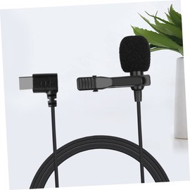 Levemolo Mini Wired Lapel Lavalier Microphone Type-c Connector Recording Mic for Phone Sound Easy Clip-on