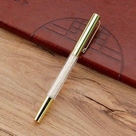 Ballpoint Pen Bling Metal Ballpoint Pens Crystals Diamonds Rhinestones Pen Pretty Shiny, Black Ink