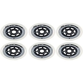 Rollerblade Unisex - Adult Supreme 100/85A Wheels, White, UNIC