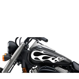 FGD Motorcycle Gas Tank Flame Decal Sticker Graphic Set 13"x 5.5" Flm105 Universal