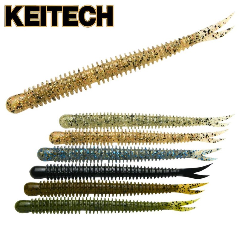 KEITECH Live Impact Lure, 3 in, #102 Watermelon Pepper