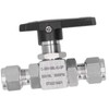 Ball Valve Stainless Steel 3Piece Type StraightThrough Ferrule Equipment SS316L