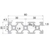 Iverntech 2PCS 1000mm 2060 V Slot Black Aluminum Extrusion 39.37
