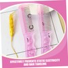 IWOWHERO Versatile Hair Combs Set 5pcs Static Steel Combs for