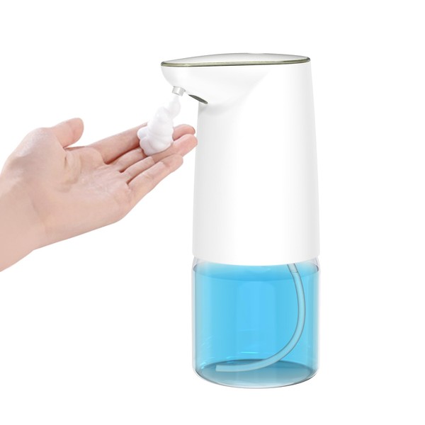 Hzxcuim 17 oz Automatic Foam Soap Dispenser, USB Rechargeable Contactless