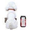 Realistic White French Poodle Dog Fifi Welcome Greeter Statue With