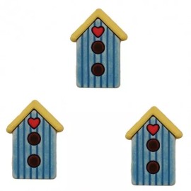 Buttons Galore Birdhouse SF128 - Birds Buttons Galore Embellishments - Craft Sewing Scrap