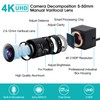 ALPCAM USB Camera 4K Wide Angle 2.8-12mm Varifocal Zoom Lens