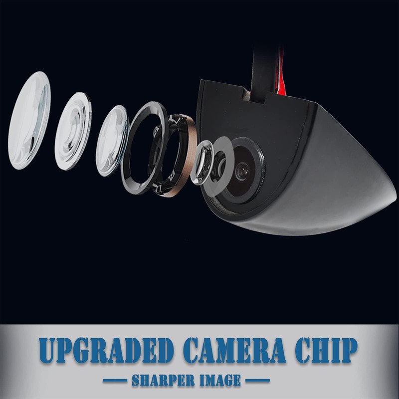 EWAY 2PCs Car Door Blind Spot Side View Camera, Self-Adhesive