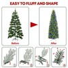 VIVATREES 9ft Pre-Lit Pencil Christmas Tree with 350 Multicolor LED