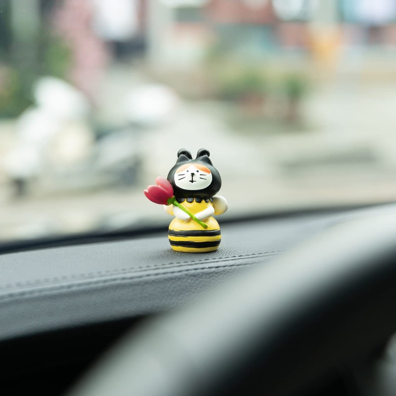 ygmoner Mini Cat Insects Figures Car Dashboard Decorations Ornaments, DIY