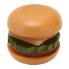 Hamburger Coaster Set Heat Insulation Cute Exquisite Wood Drink Coasters