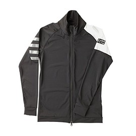 リーフツアラー ラッシュガード メンズ フロントジップ UVカット UPF50+ ブラック Mサイズ RA5117