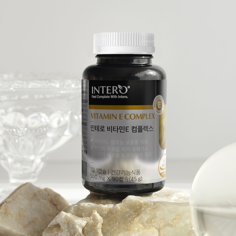 Vitamin E 400IU natural form D-alpha tocopherol selenium antioxidant 90